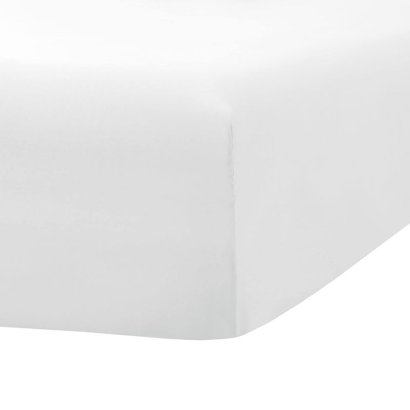 Ghooss Fitted Sheet White-Full Size Fitted Sheet Only-Fitted Deep Pocket Sheet-Soft Wrinkle Free Sheet-1 Pack(White Full) - Image 3